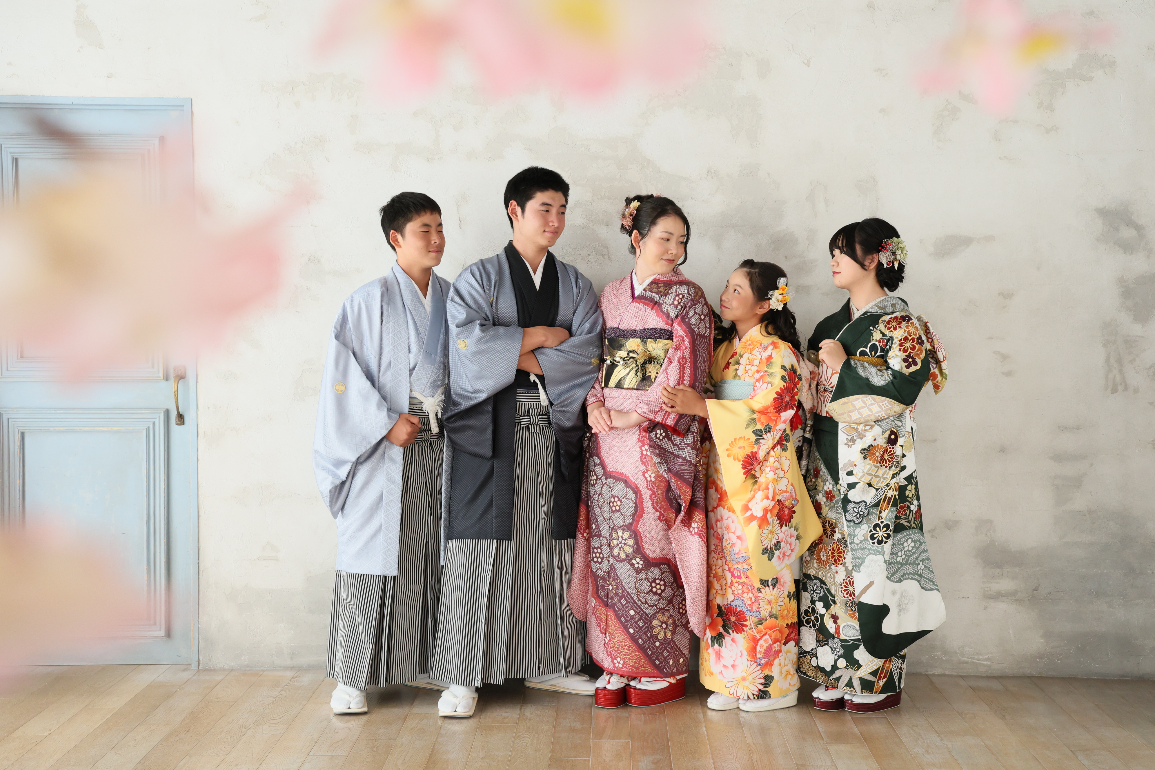 【ご成人】ご自前衣装でのご家族撮影